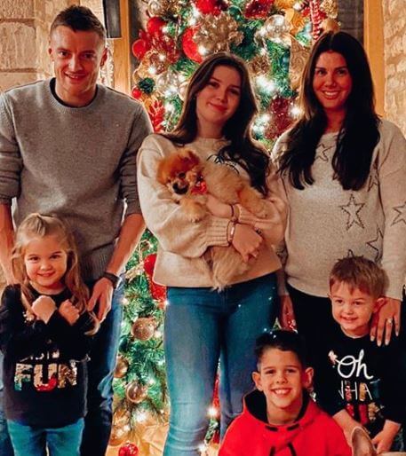 Lisa Vardy's son, Jamie Vardy with his family.